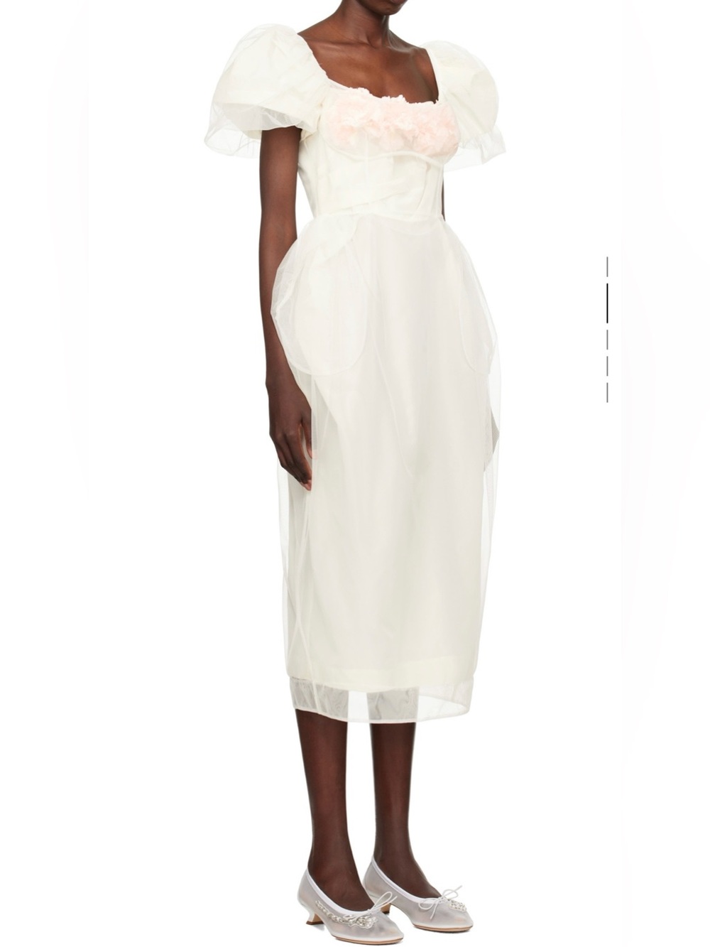 Simone Rocha Exclusive Bridal Carnation Ivory Tulle Dress UK 12 / US Large NWT - Picture 7 of 16